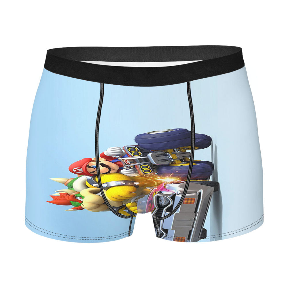 Mario Kart Tour Race Mario Vs Bowser Men'S Boxer Briefs