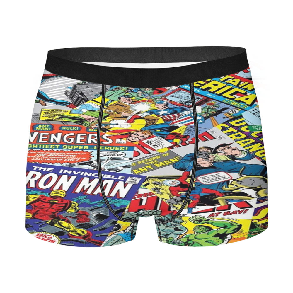 Marvel Comics Pattern Men'S Boxer Briefs