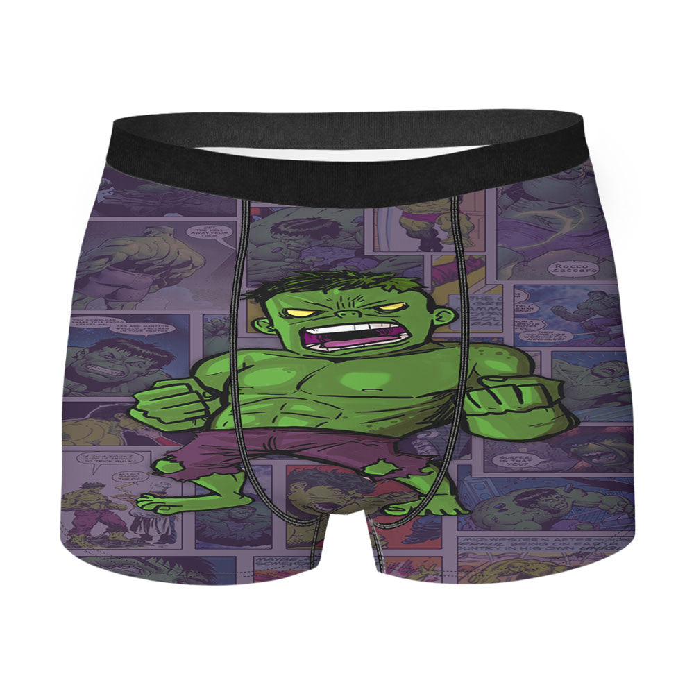 Marvel Studio Hulk Comic Men'S Boxer Briefs