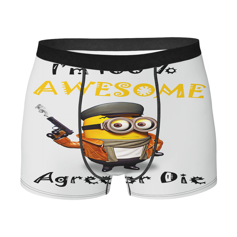 Minion Awesome Quote Men'S Boxer Briefs