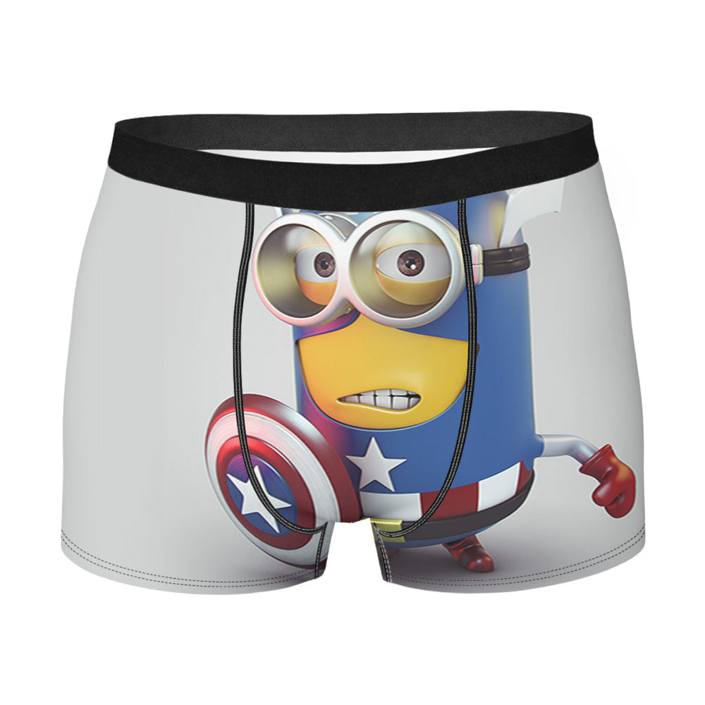 Minion Captain America Men'S Boxer Briefs