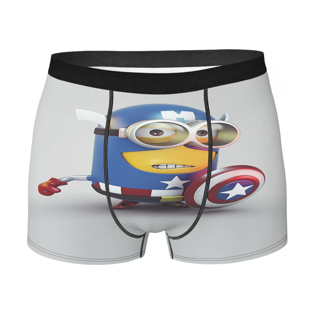 Minion Captain America Version Men'S Boxer Briefs