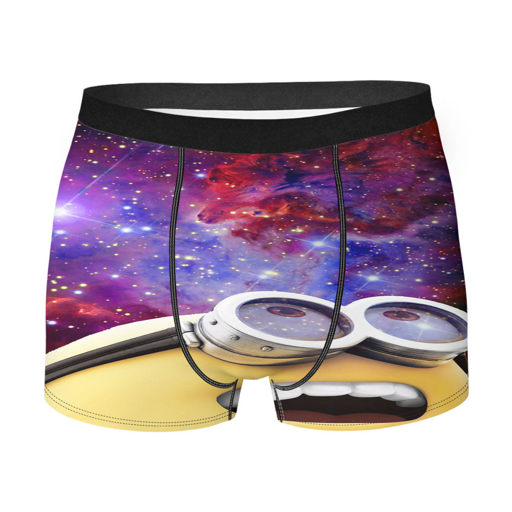 Minion Look Galaxy Nebula Men'S Boxer Briefs