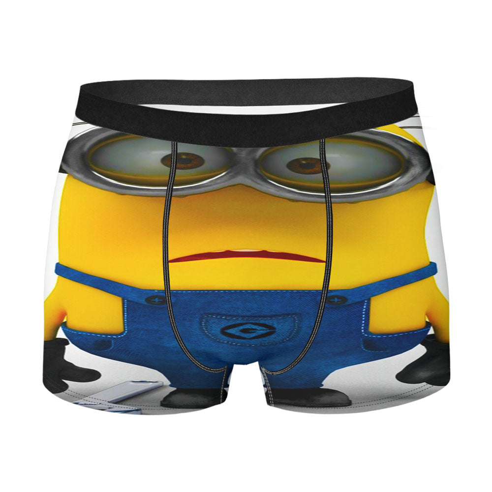 Minion Puzzled Men'S Boxer Briefs