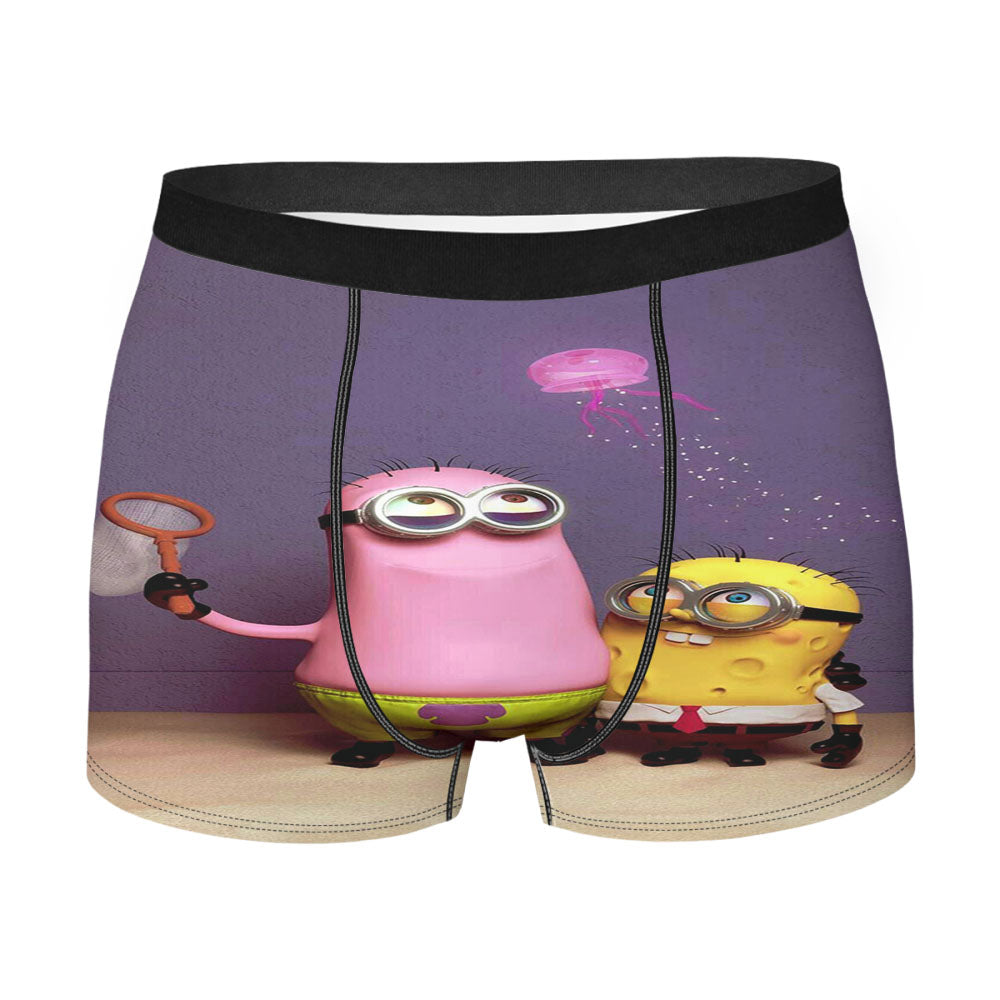 Minions Patrick X Spongebob Men'S Boxer Briefs