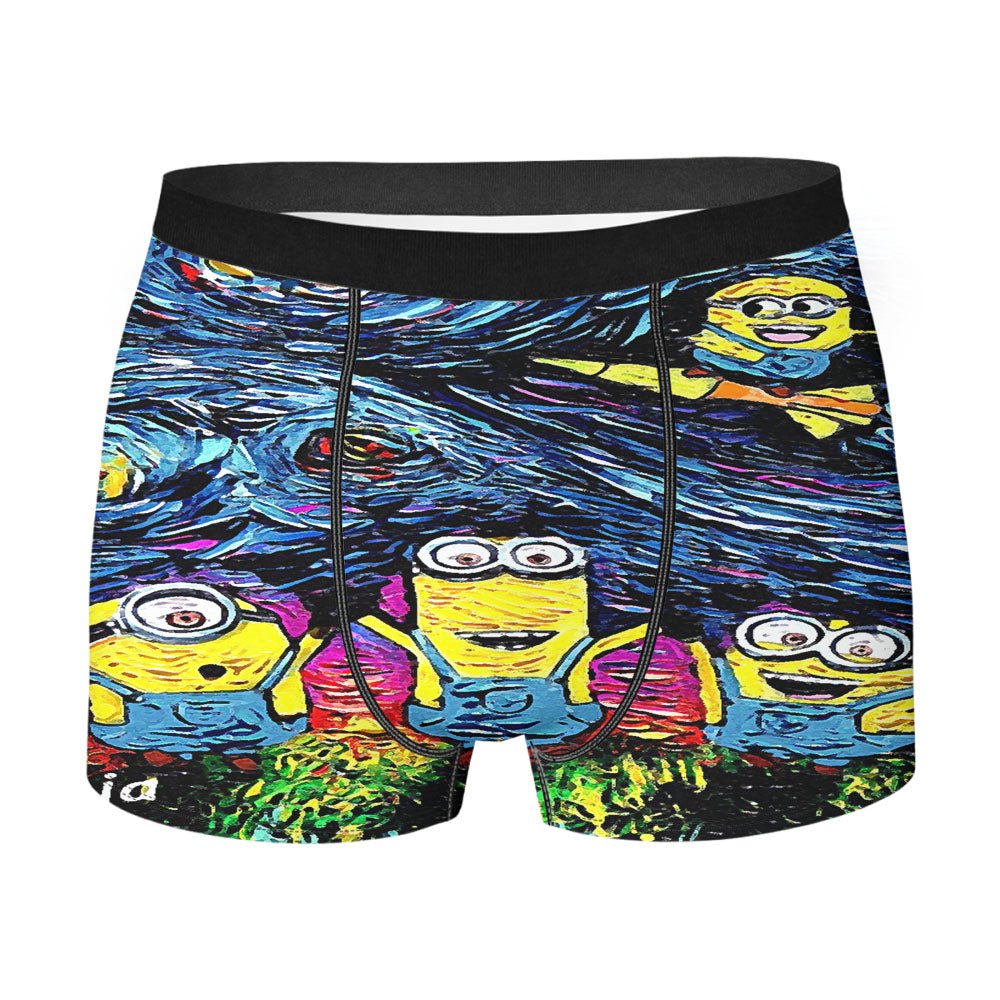 Minions Starry Night Men'S Boxer Briefs