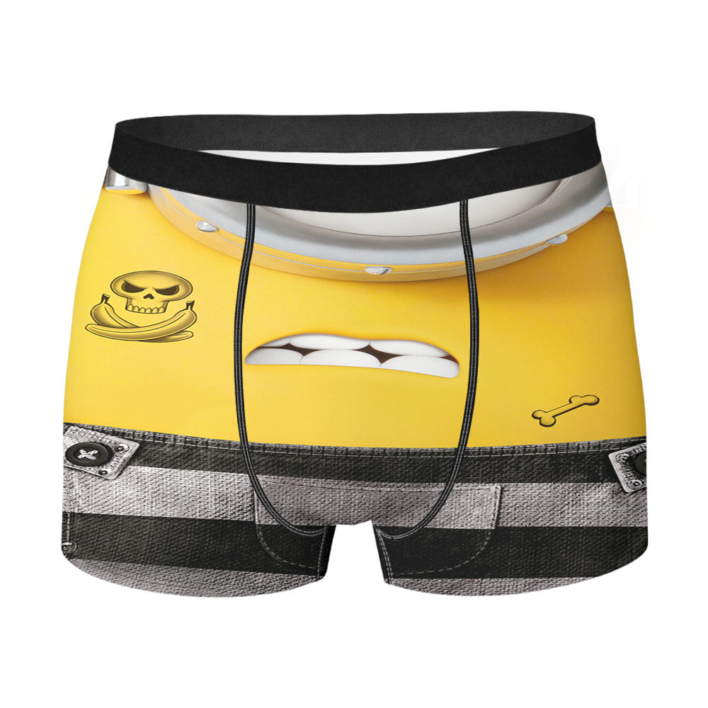 Minions Stuart Tattoo Men'S Boxer Briefs