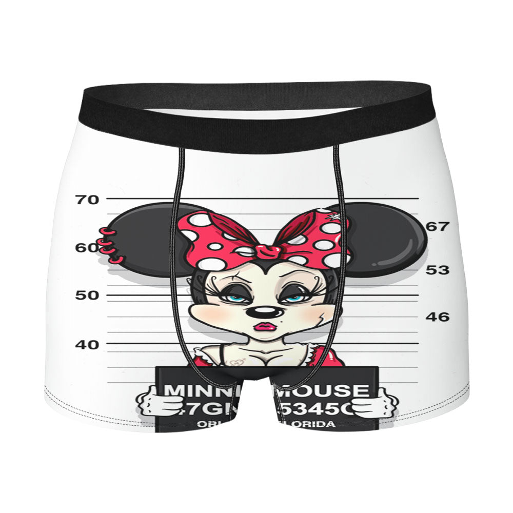 Minnie Mouse On Jail Men'S Boxer Briefs