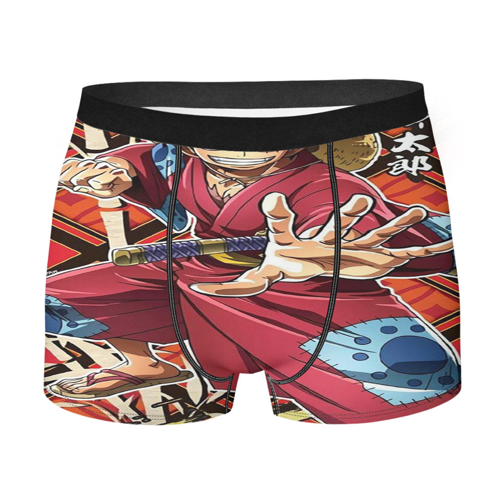 Monkey D Luffy Onepiece Wanokuni Men'S Boxer Briefs