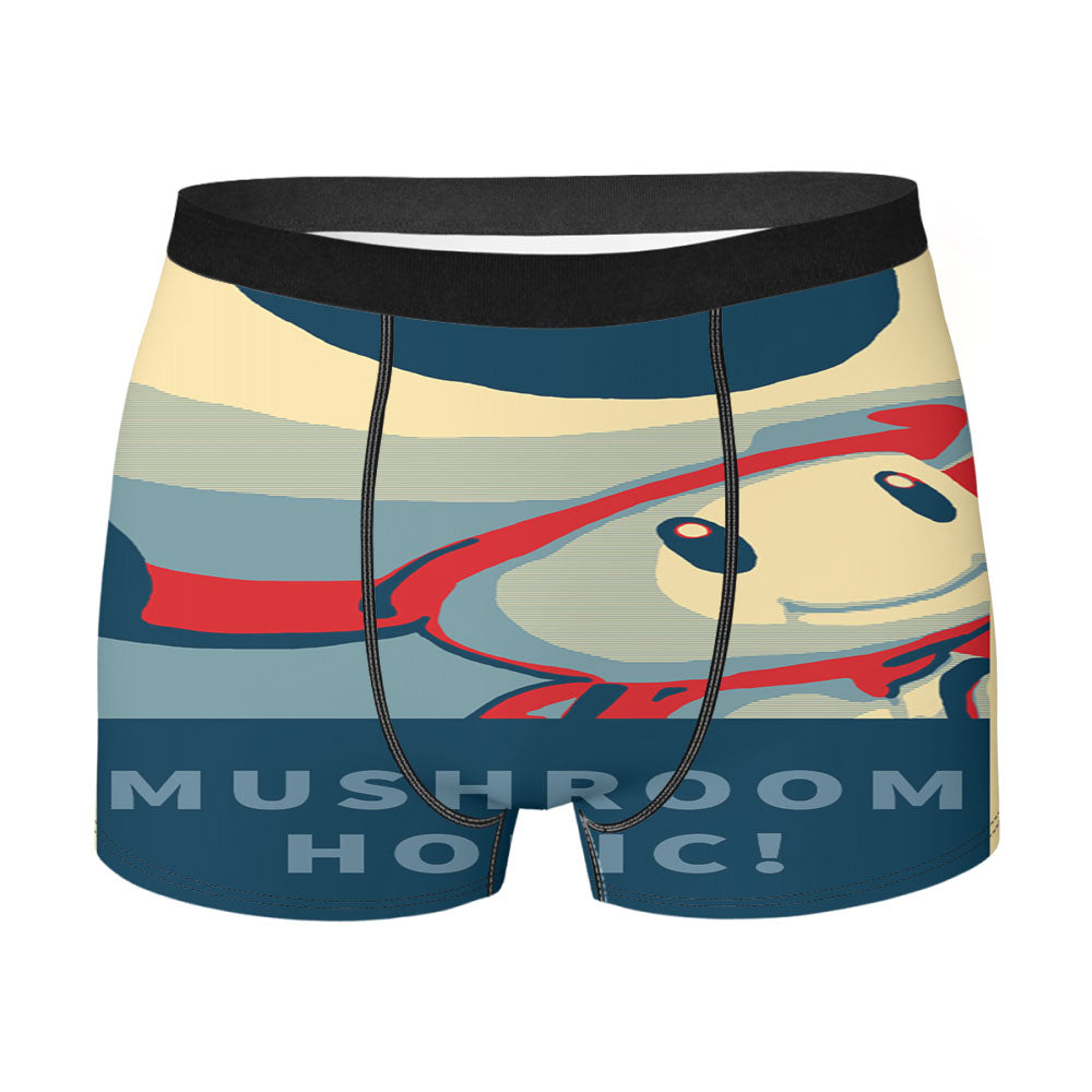 Mushroom Holic Mario Bros Men'S Boxer Briefs