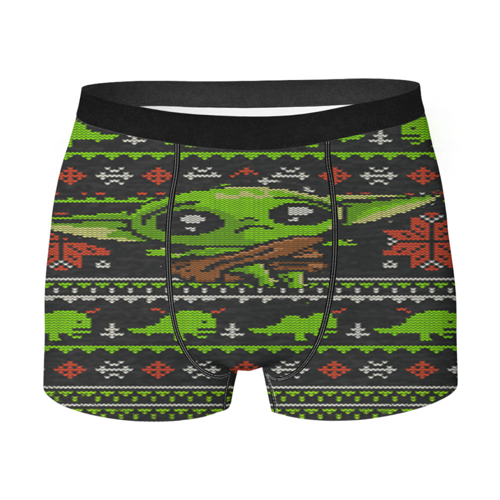 New Baby Yoda Stitch 8Bit Sweater Men'S Boxer Briefs