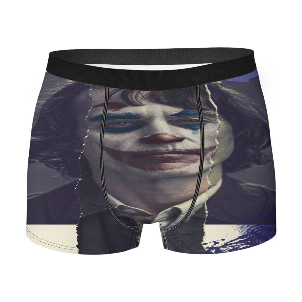 New Joker Face Fake Smile Crazy Men'S Boxer Briefs