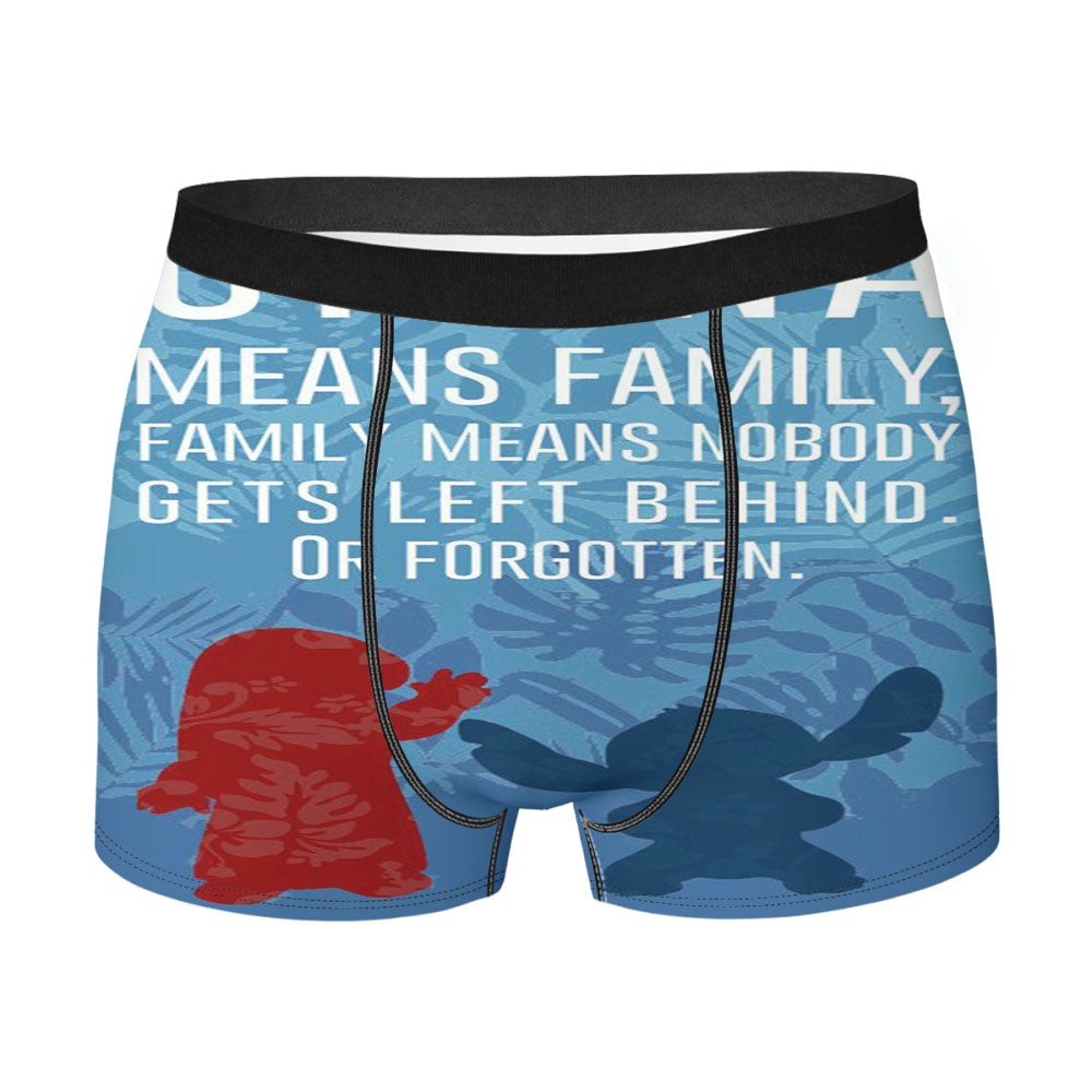 Ohana Stitch Lilo Disney Men'S Boxer Briefs