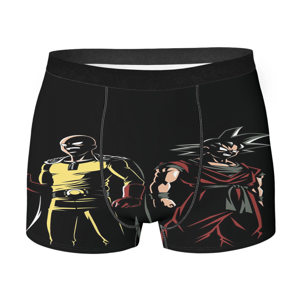 One Punch Man Saitama Vs Goku Dragon Ball Men'S Boxer Briefs