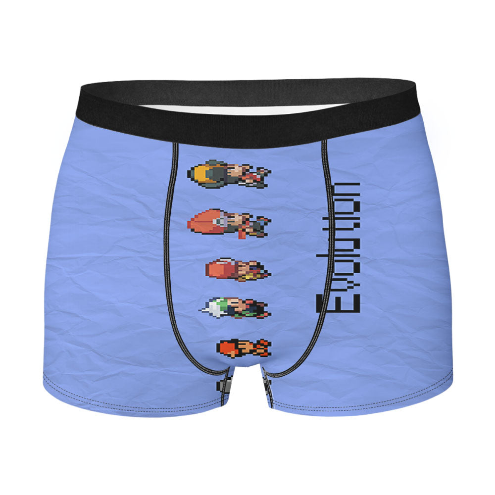 Paper Pokemon Evolution Men'S Boxer Briefs