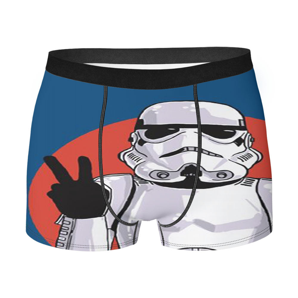 Peace Sign Storm Trooper Star Wars Men'S Boxer Briefs