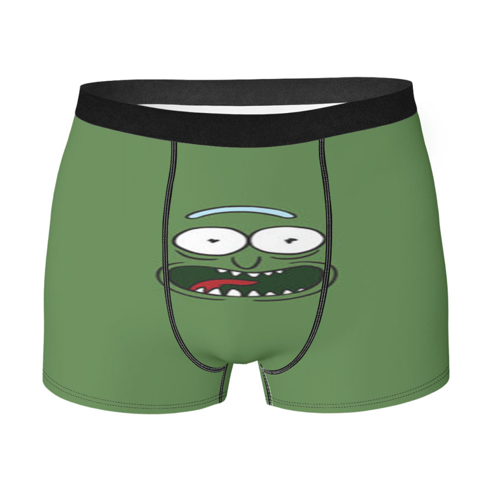Pickle Rick Face Men'S Boxer Briefs