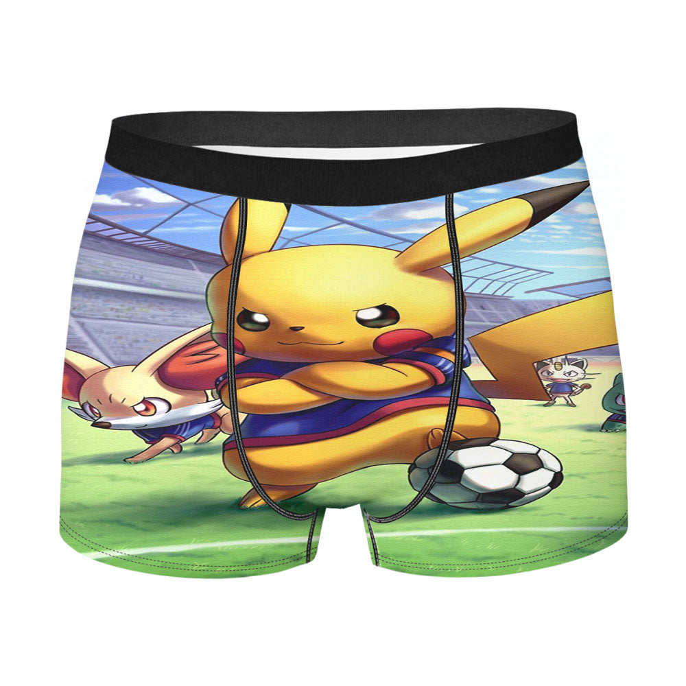 Pikachu Football And Friends Men'S Boxer Briefs