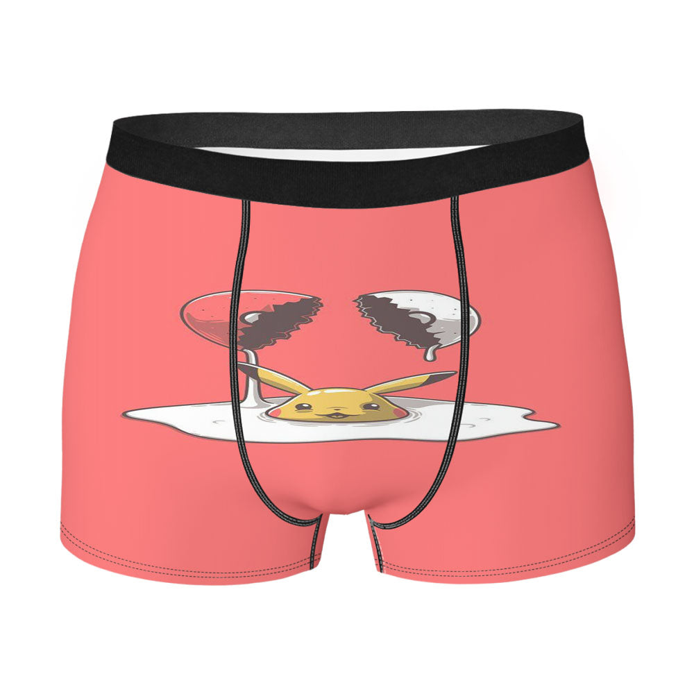 Pikachu Pokemo Men'S Boxer Briefs