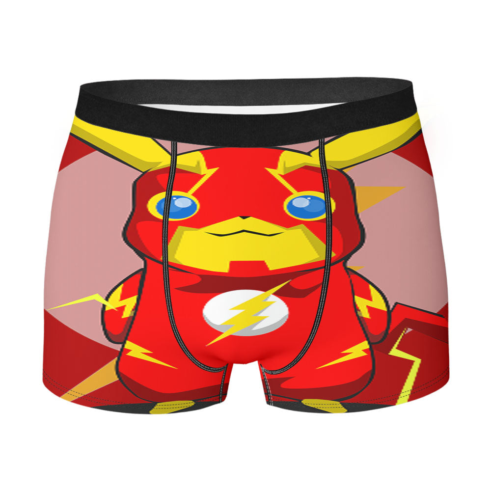 Pikachu Pokemonflash Men'S Boxer Briefs