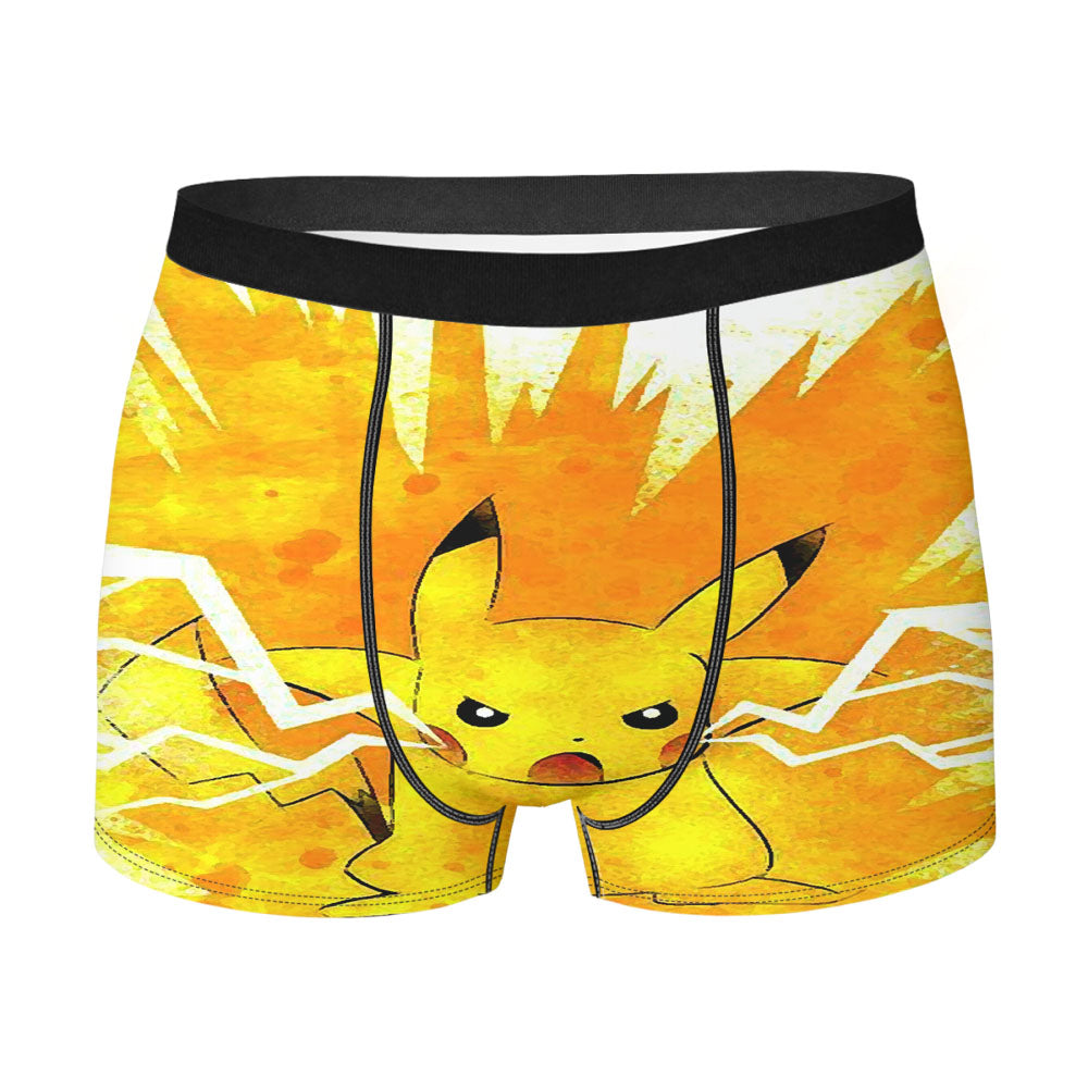 Pikachu Storm Drawing Men'S Boxer Briefs