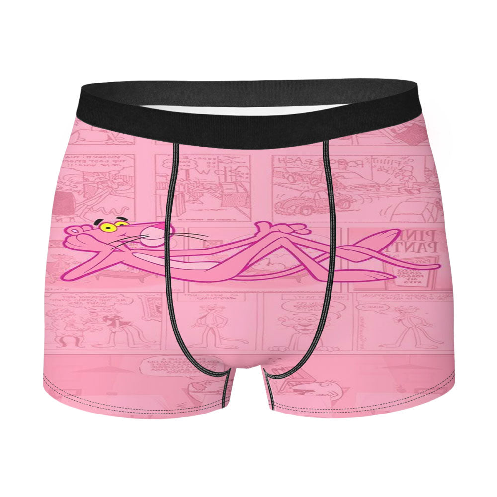 Pink Panther Comic Cartoon Men'S Boxer Briefs