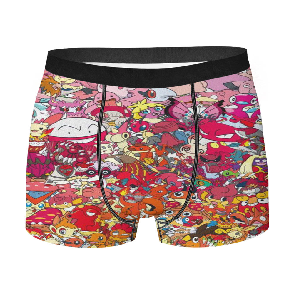 Pokemon Color Spectrum Pink To Orange Men'S Boxer Briefs