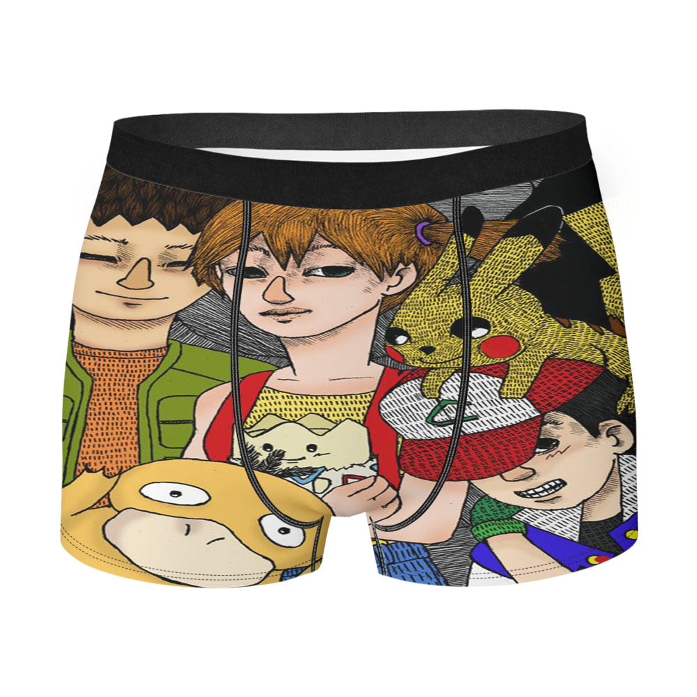 Pokemon Drawing Men'S Boxer Briefs