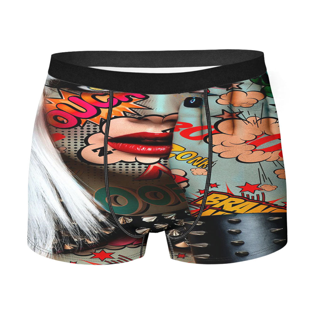 Pop Art Women Pattern Comic Style Men'S Boxer Briefs