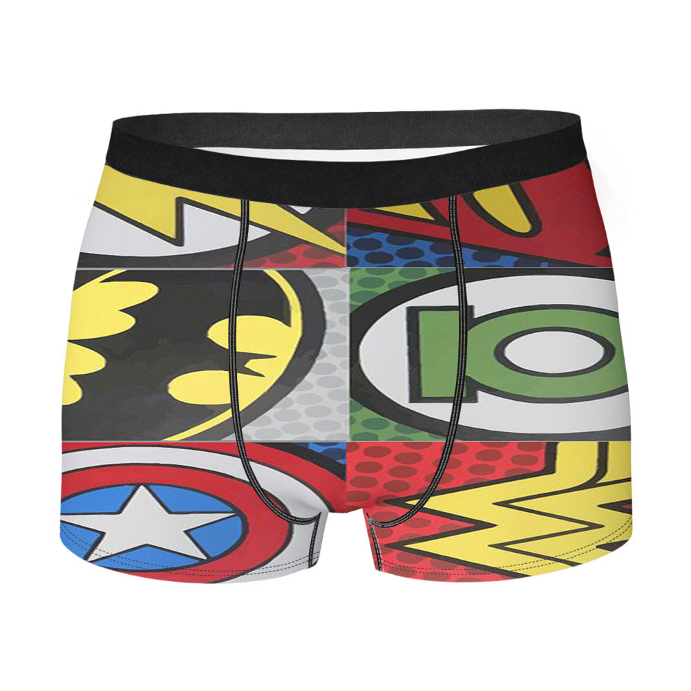 Pop Comic Super Hero Logo Men'S Boxer Briefs