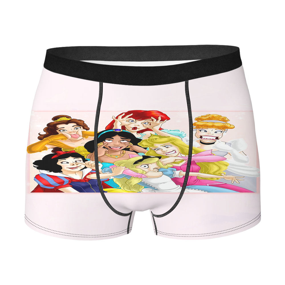 Princess Disney Funny Faces Men'S Boxer Briefs