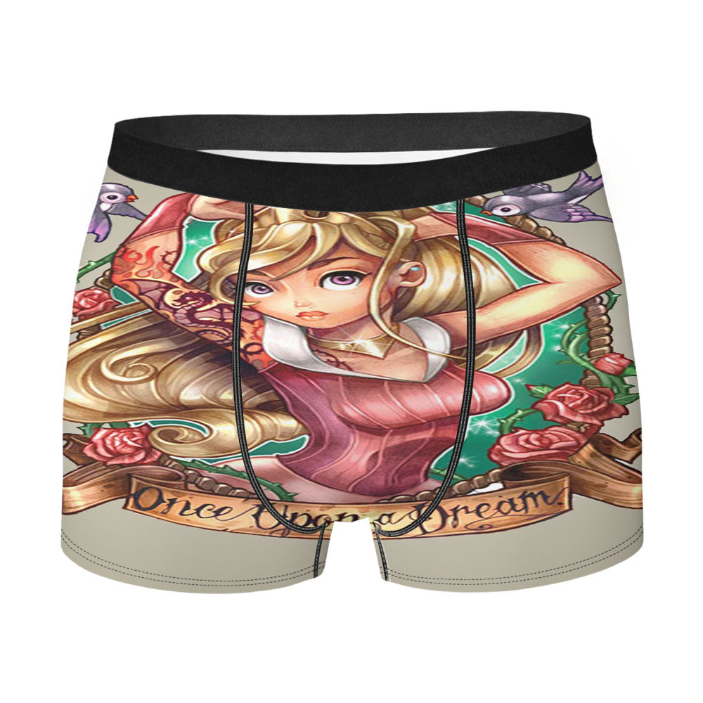 Princess Disney Tattoo Men'S Boxer Briefs