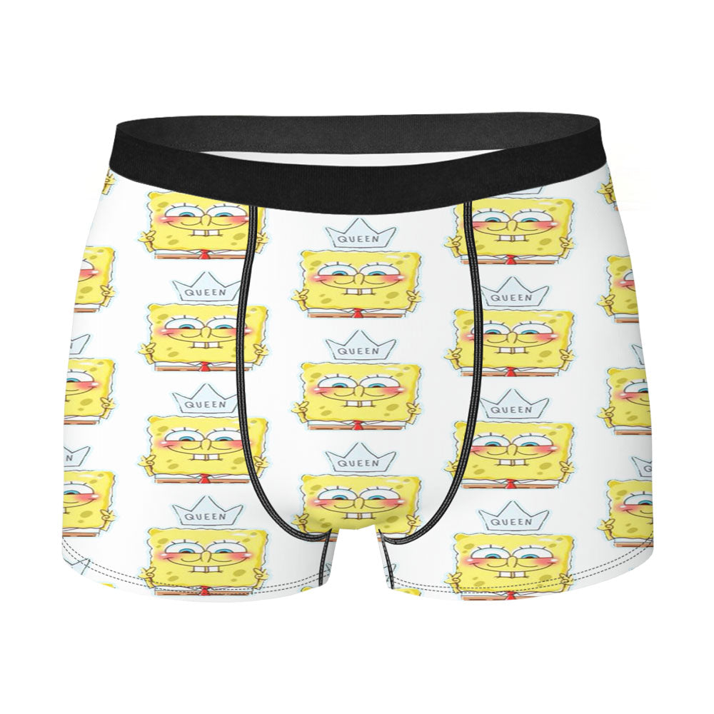 Queen Spongebob Pattern Men'S Boxer Briefs