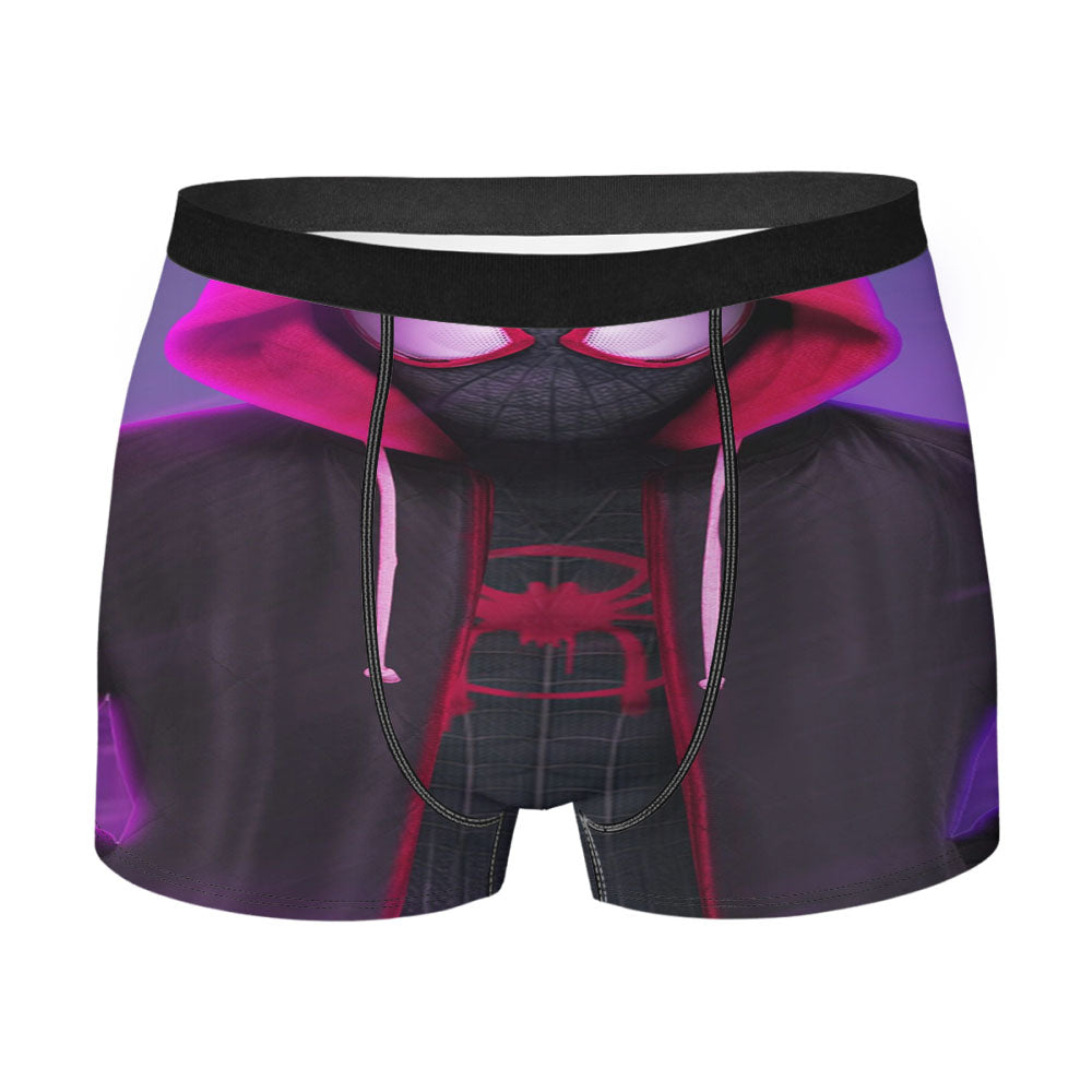 Red Black Spiderman Kid Hoodies Into The Verse Men'S Boxer Briefs