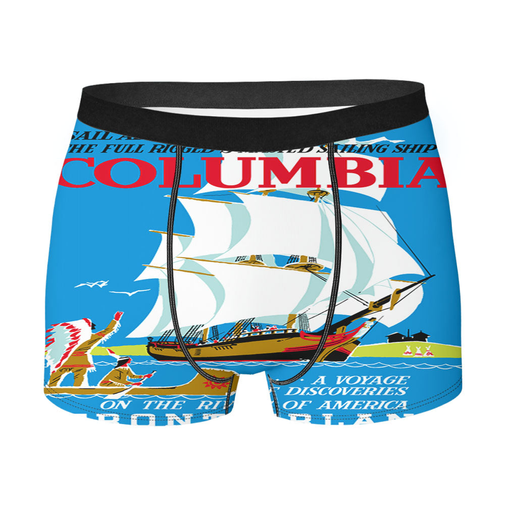 Retro Disneyland Attraction Posters Men'S Boxer Briefs