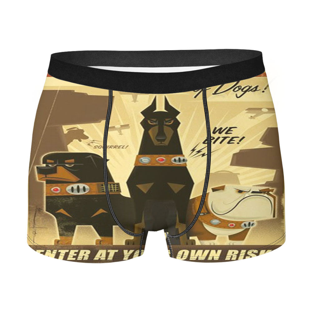 Retro Vintage Poster Disney Men'S Boxer Briefs