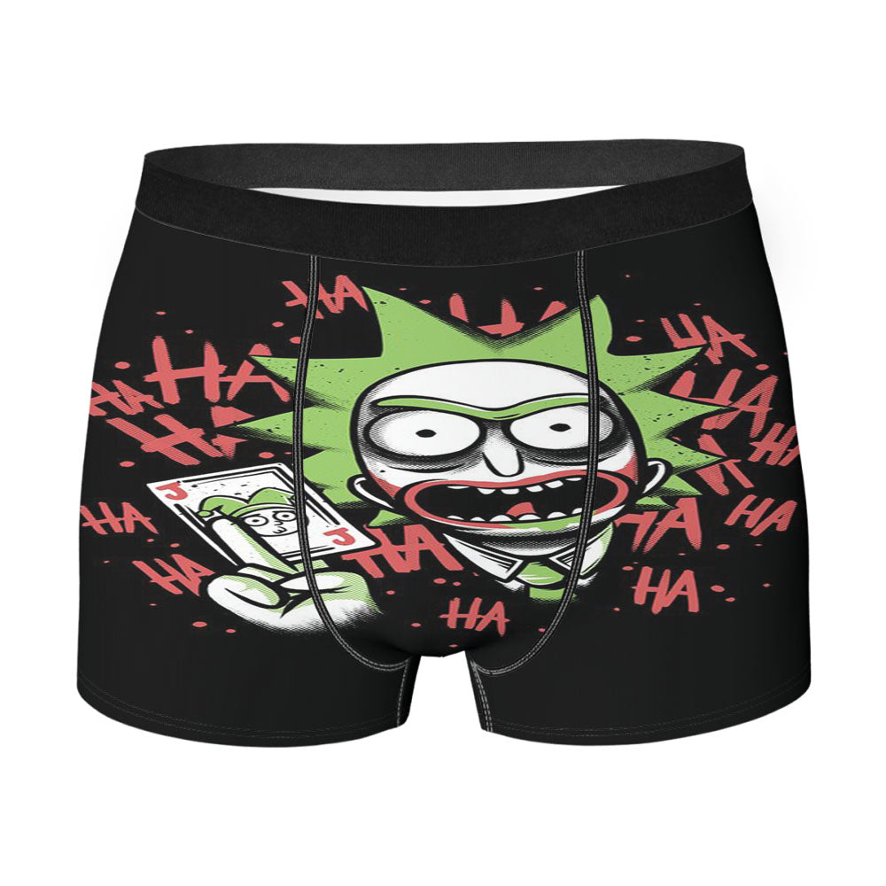 Rick Morty Joker Play Card Men'S Boxer Briefs
