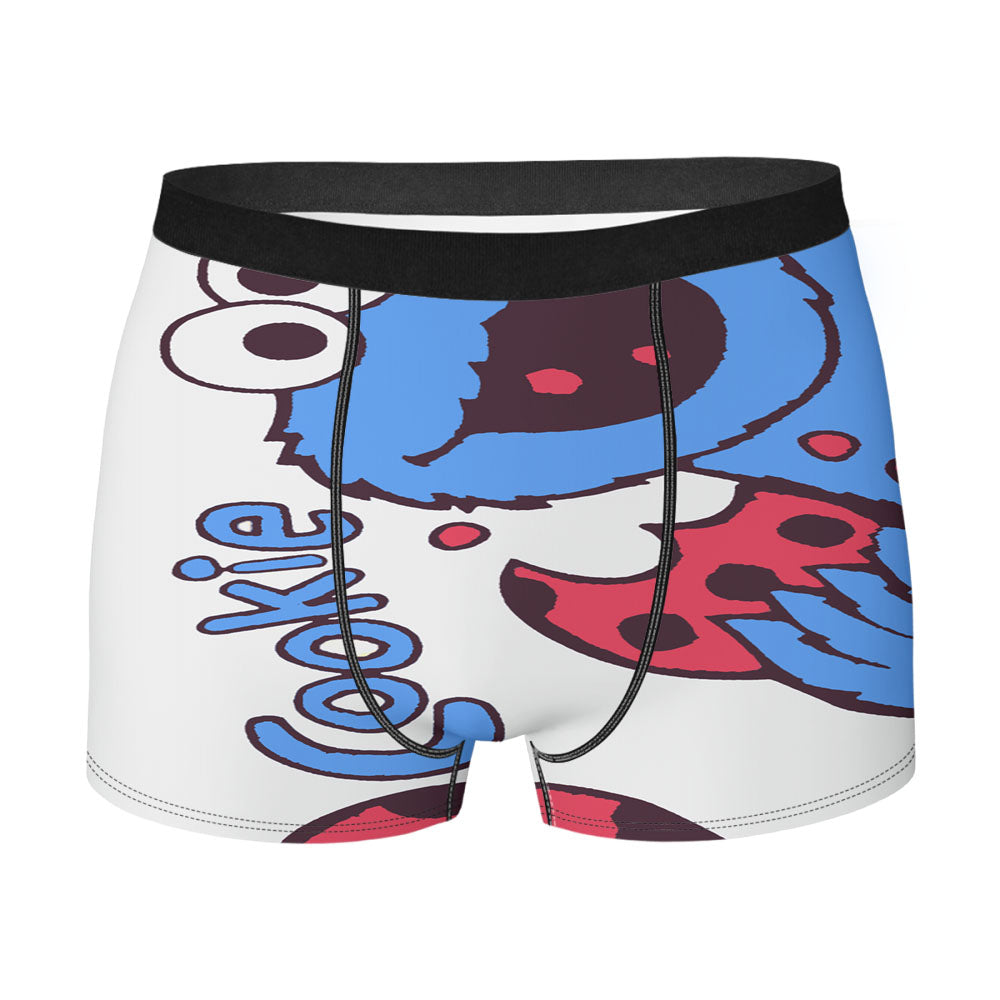 Sesame Street Grover Elmo Cookie Funny Cartoon Men'S Boxer Briefs