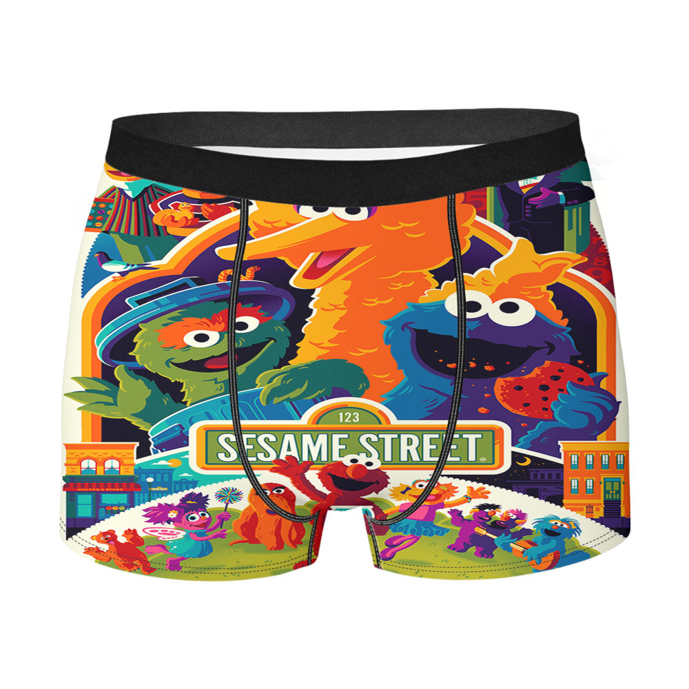 Sesame Street Season 49 All Friends Men'S Boxer Briefs