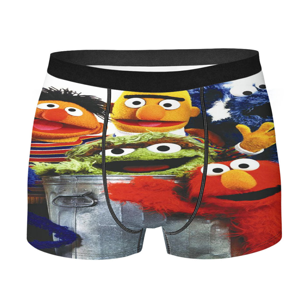 Sesame Street Wallpaper Mobile Men'S Boxer Briefs