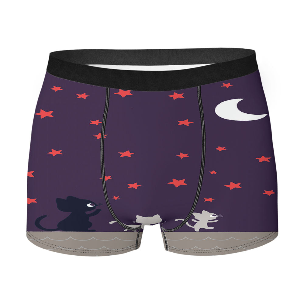 Shadows Nighttime Adventure Wallpaper Men'S Boxer Briefs