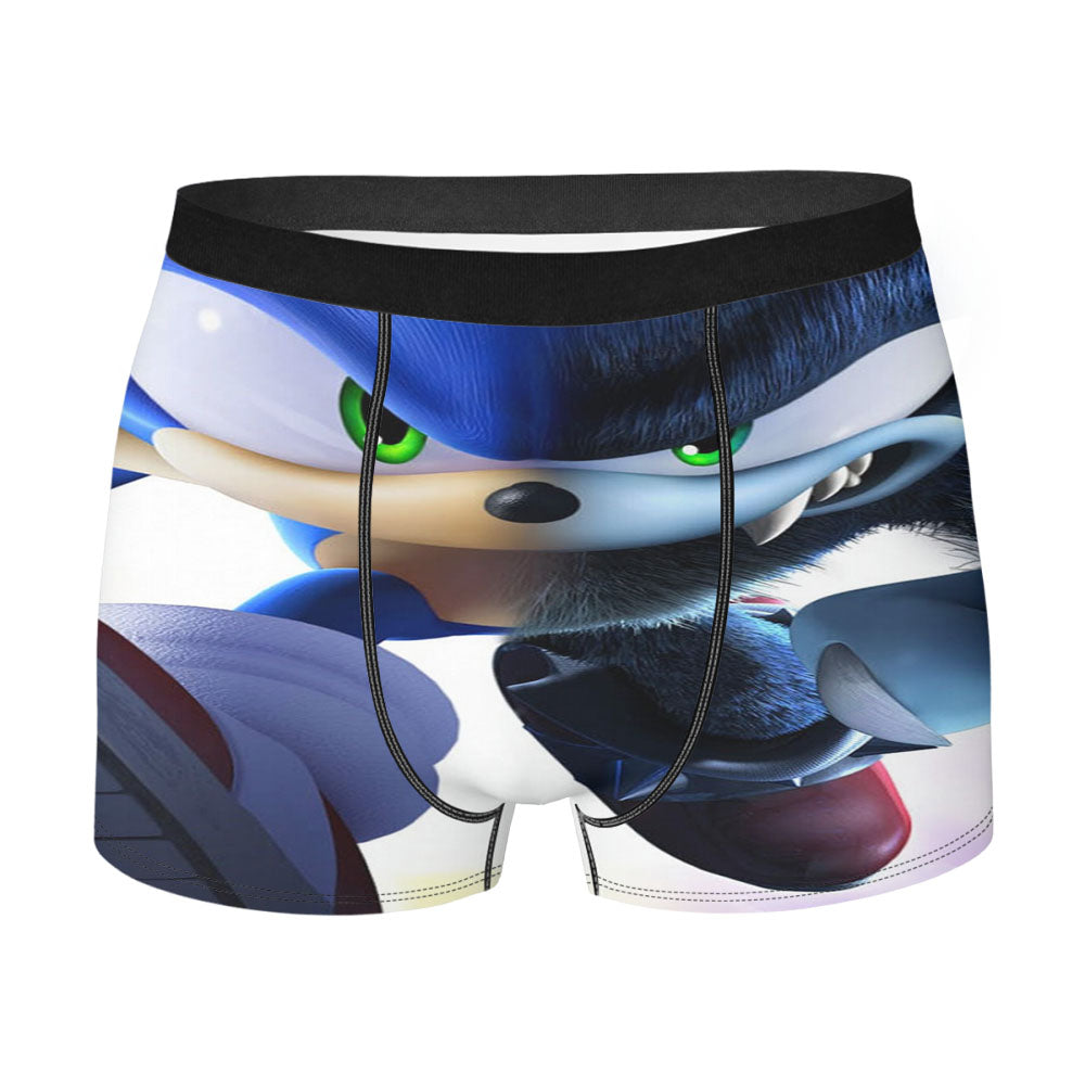Sonic 2 Emotion Face Men'S Boxer Briefs