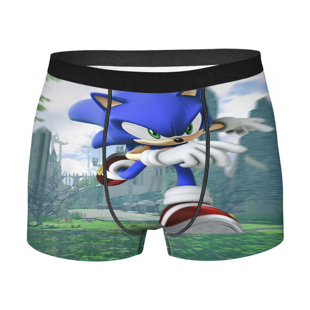 Sonic Running In Castle Men'S Boxer Briefs