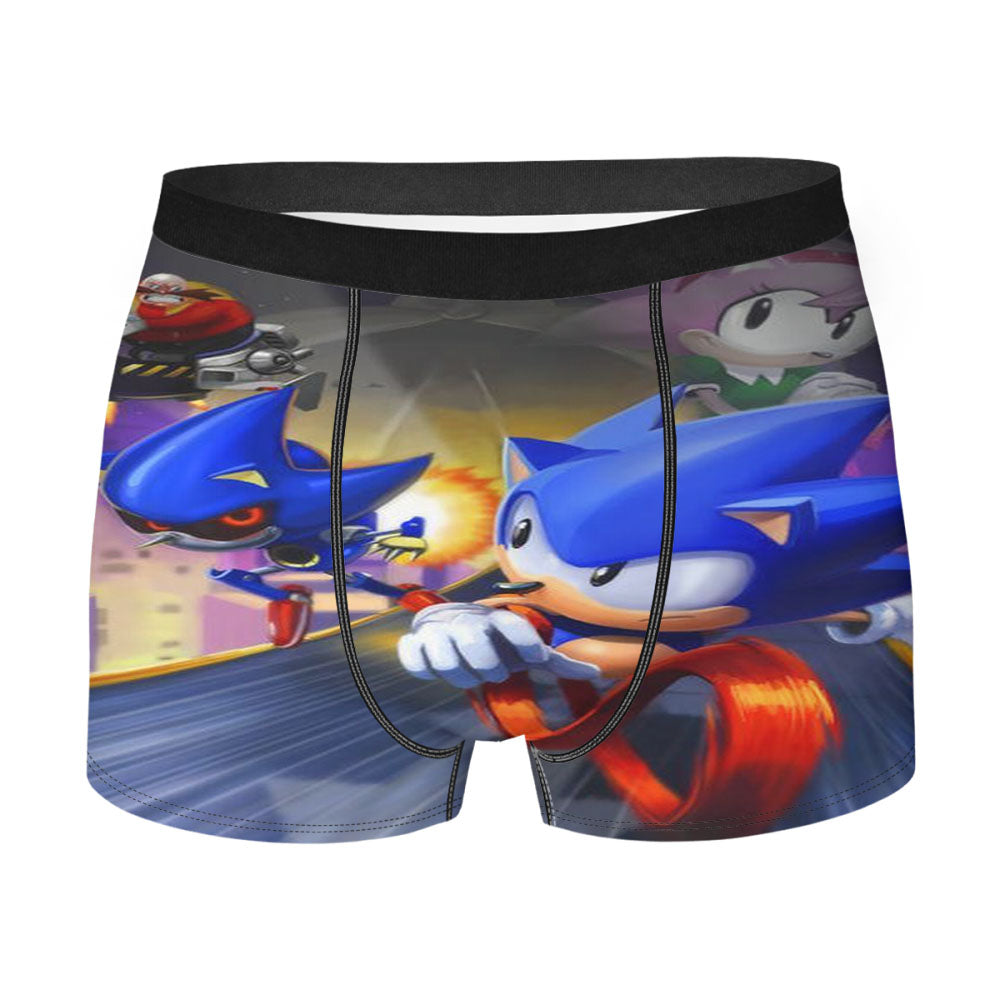 Sonic The Hedgehog Vs Sonic Robot Men'S Boxer Briefs