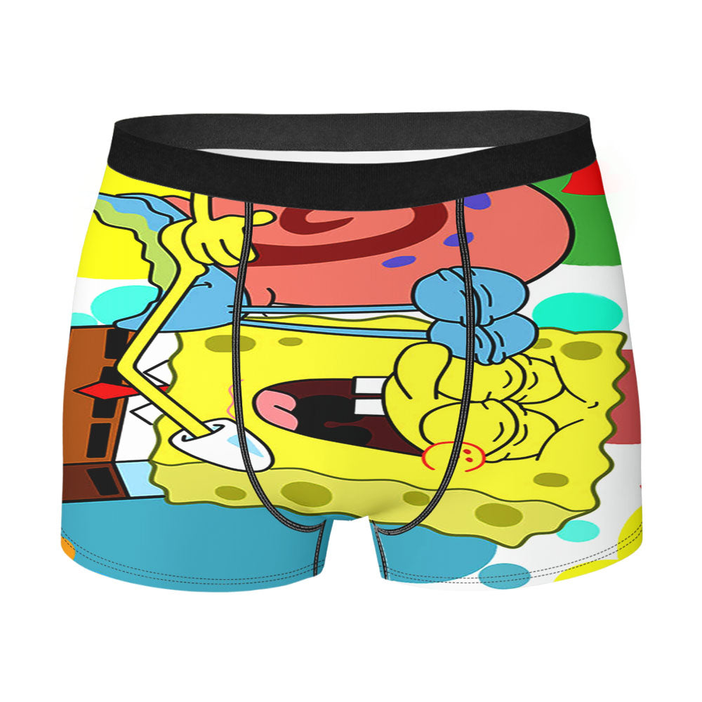Spongebob And Gary Men'S Boxer Briefs