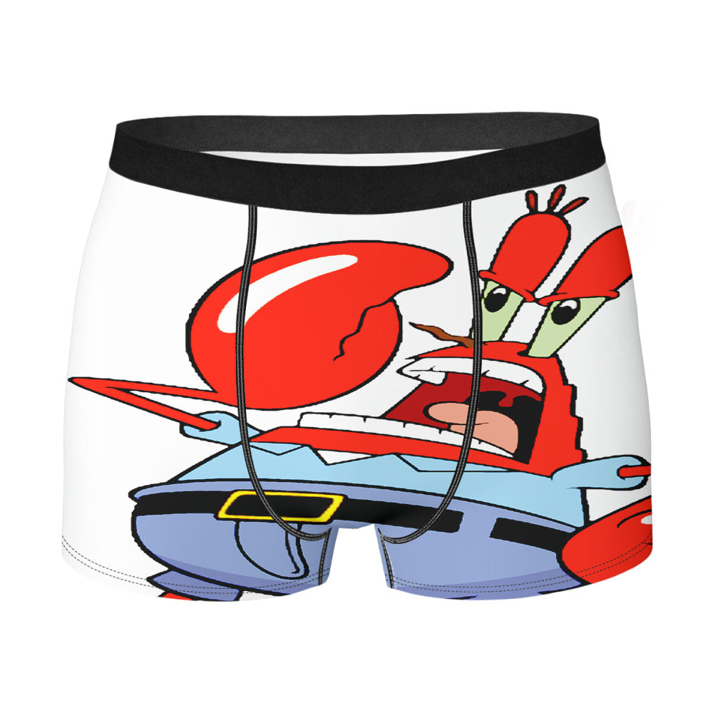 Spongebob Angry Red Mr Krabs Men'S Boxer Briefs