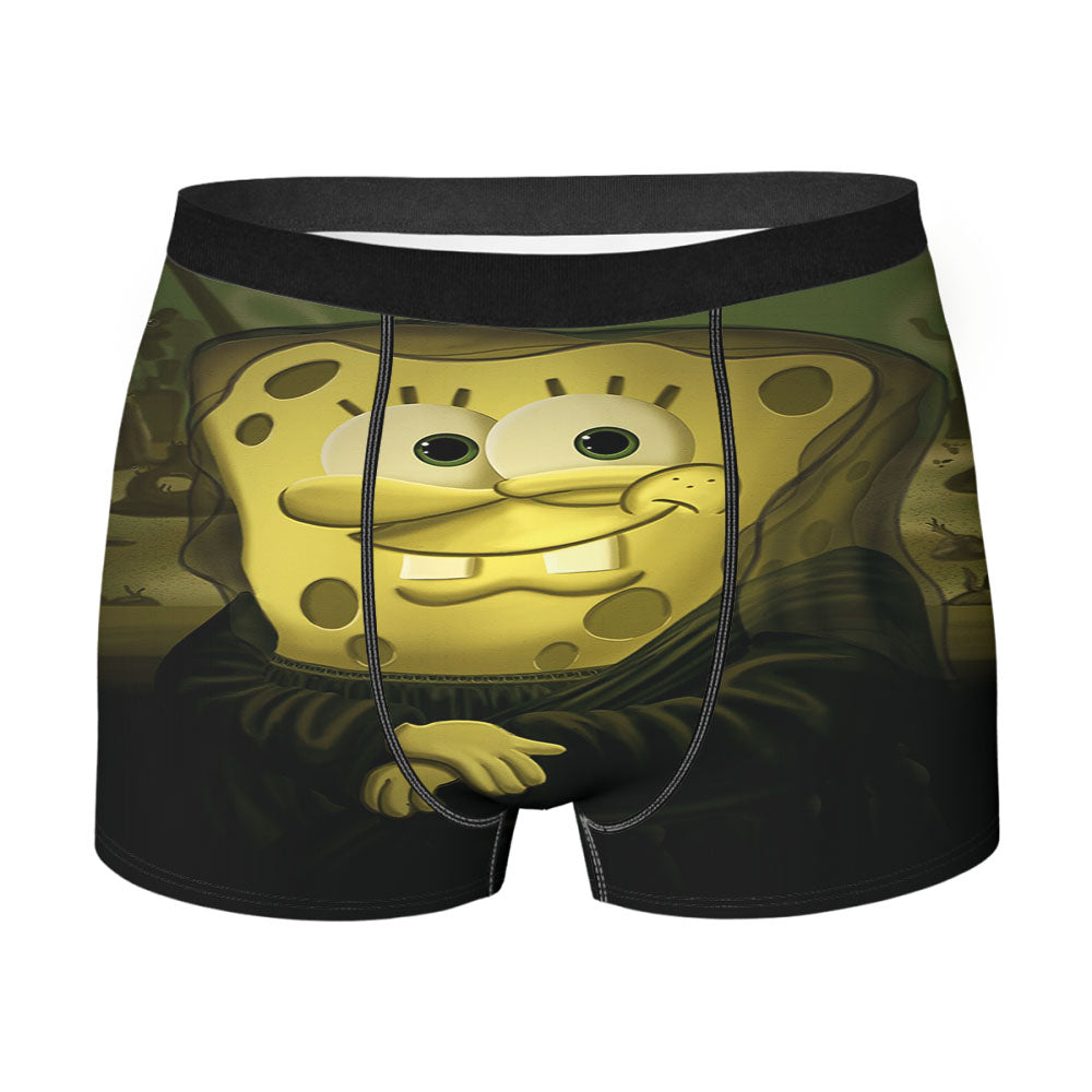 Spongebob In The Sea X Monalisa Men'S Boxer Briefs