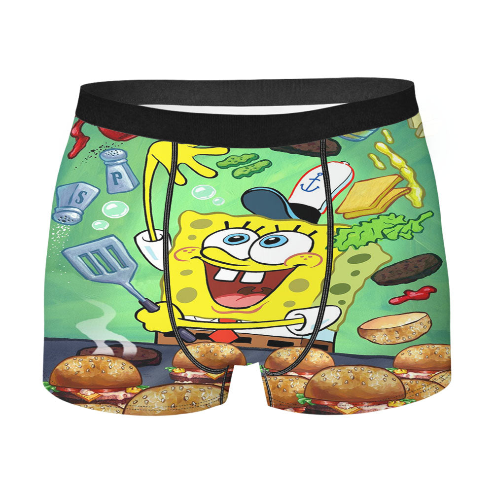 Spongebob Krabby Patty Men'S Boxer Briefs
