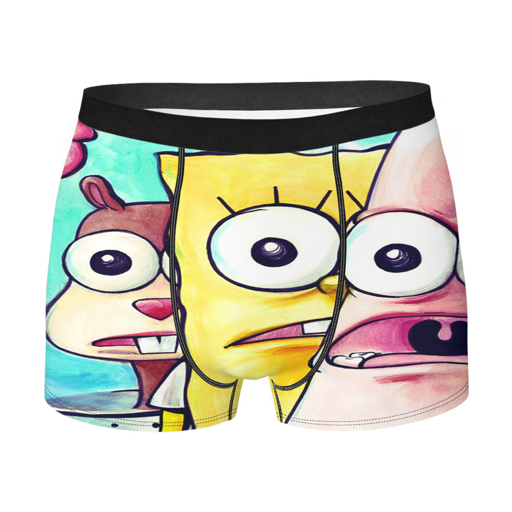 Spongebob Patrick Sandy Wallpaper Men'S Boxer Briefs