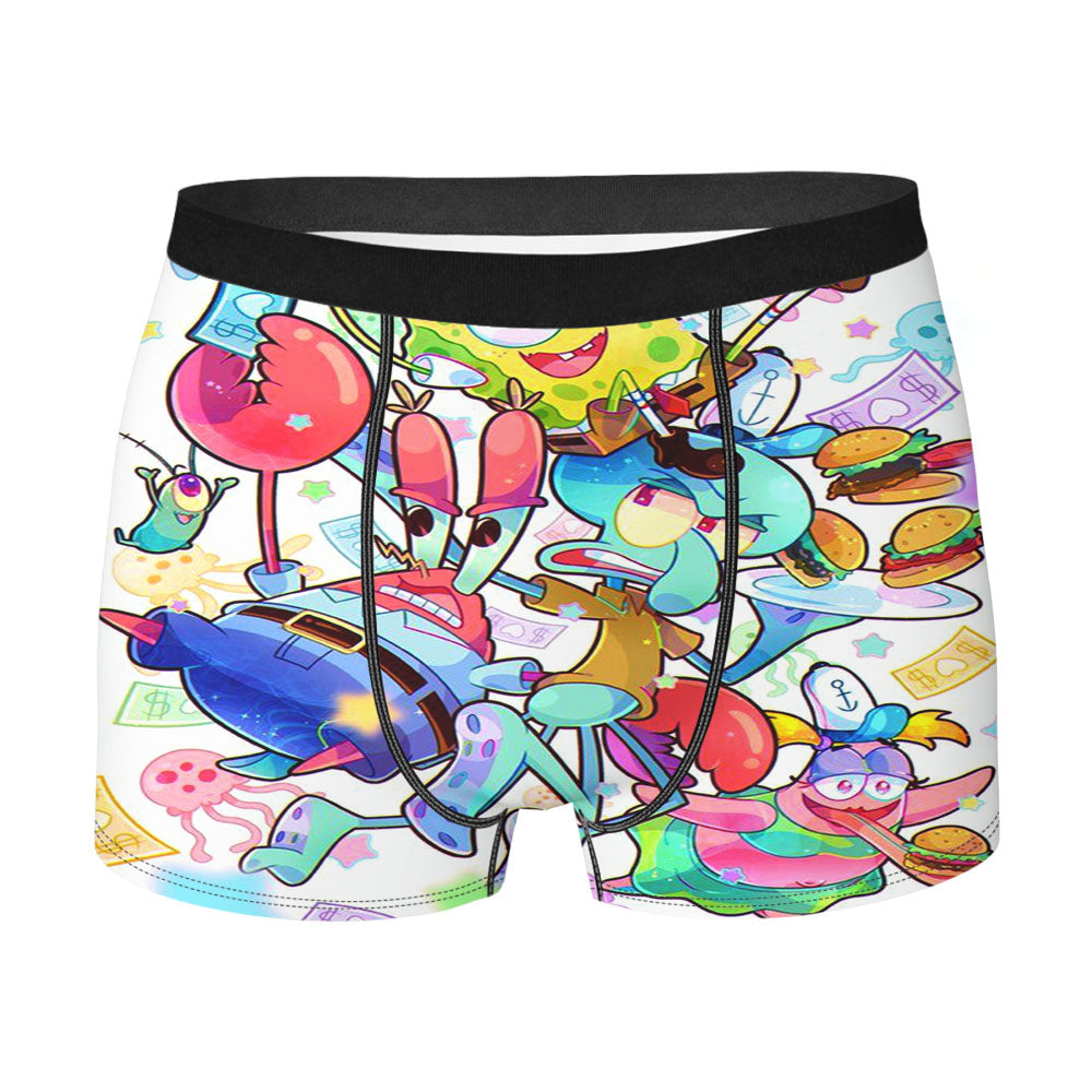 Spongebob Square Jellyfish Poster Series Men'S Boxer Briefs
